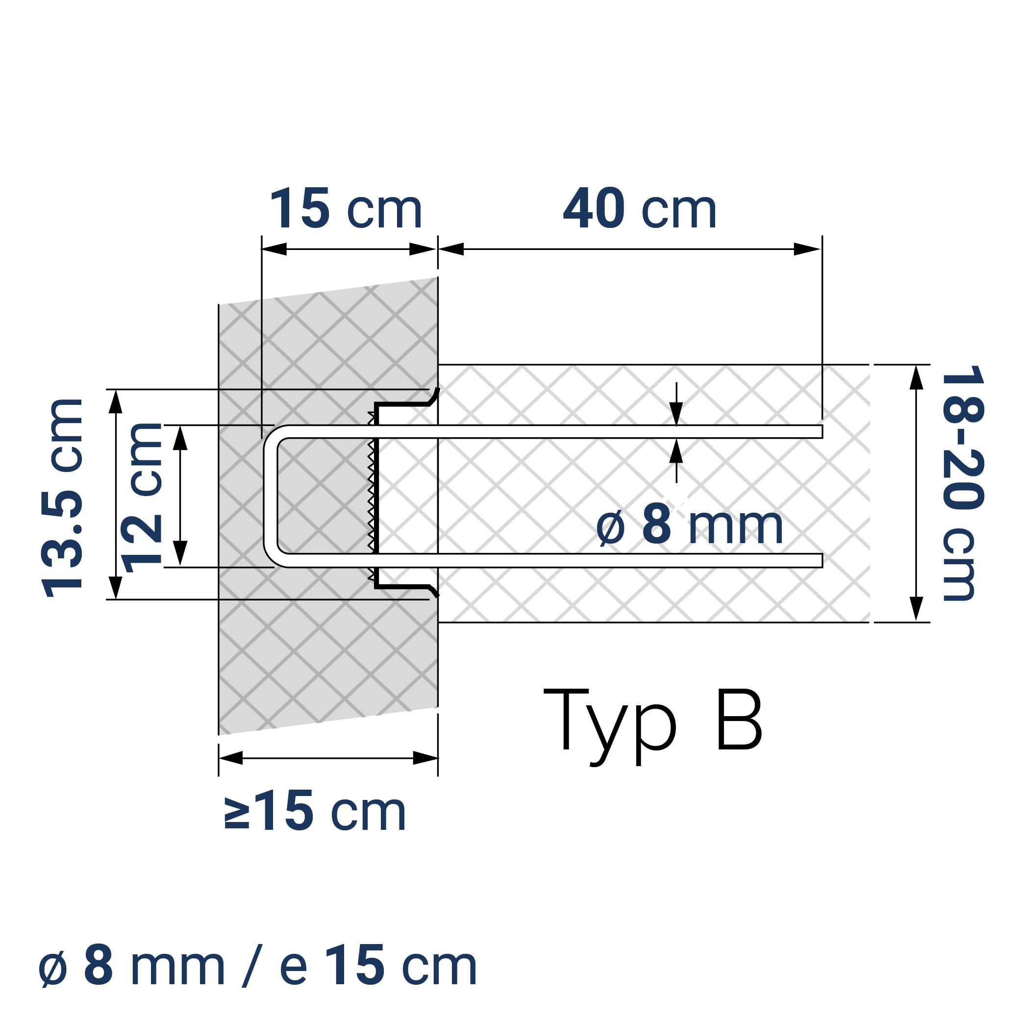 A400100370 7640344577726 BE-BOX® Bewehrungsbox Position 37 | B-12-08/15-h15-lb40 | 125 cm | 3.72 kg/m